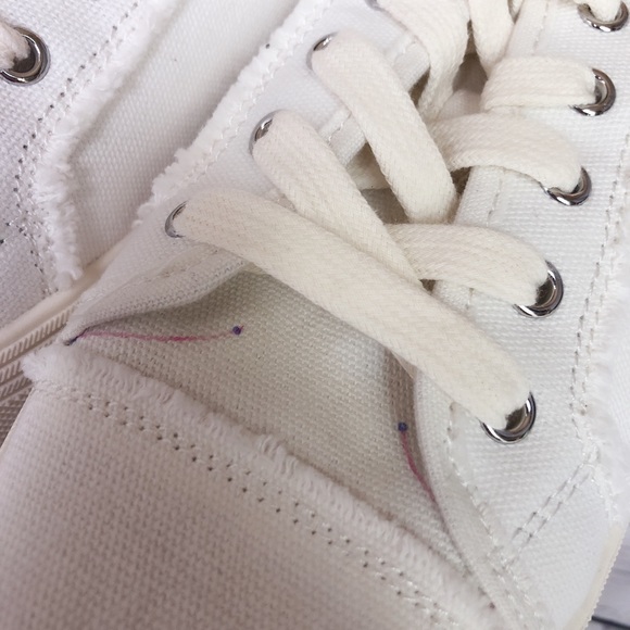 Dolce Vita White Canvas Shoes - Picture 2 of 4